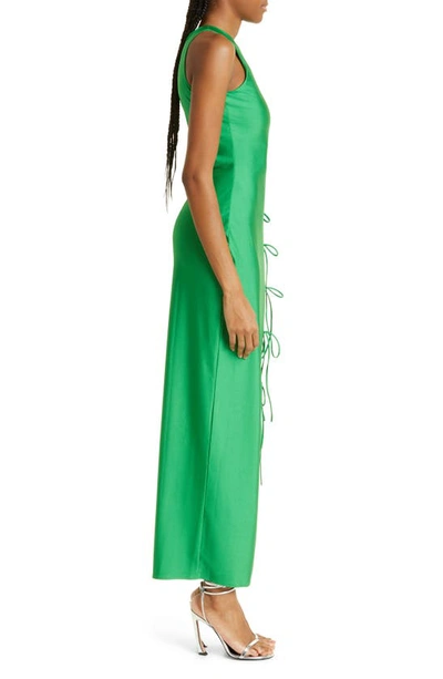 Shop Mother Of All Nela Tie Slit Maxi Dress In Green
