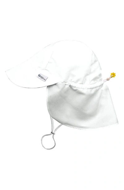 Shop Green Sprouts Sun Hat, Long Sleeve Rashguard & Reusable Swim Diaper Set In White Zinnia