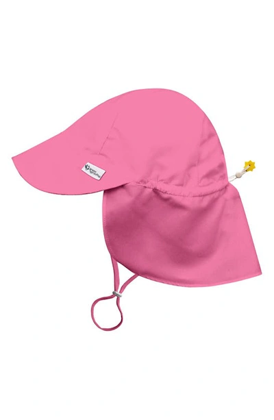 Shop Green Sprouts Sun Hat, Long Sleeve Rashguard & Reusable Swim Diaper Set In Navy Flamingos