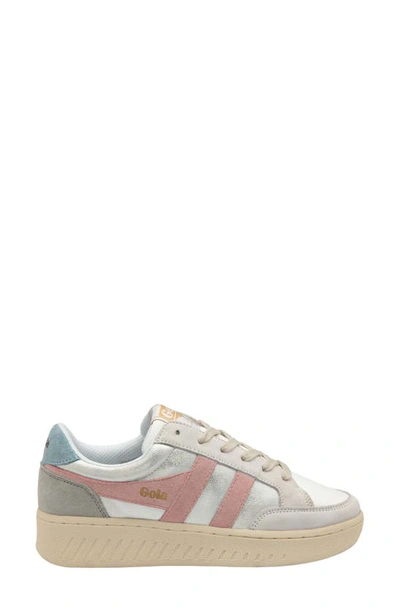 Shop Gola Super Slam Blaze Sneaker In White/ Chalk Pink/ Iceberg