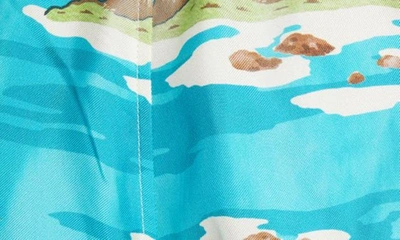 Amiri Printed Ilk Twill Mini Shorts In Multi