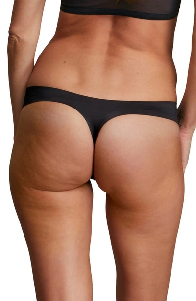 Eby Assorted 3-pack Thongs In Black