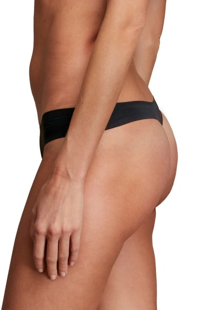 Shop Eby Assorted 3-pack Thongs In Black