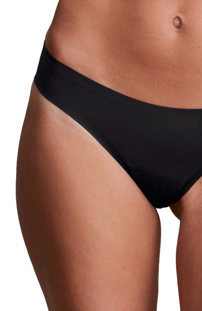Shop Eby Assorted 3-pack Thongs In Black