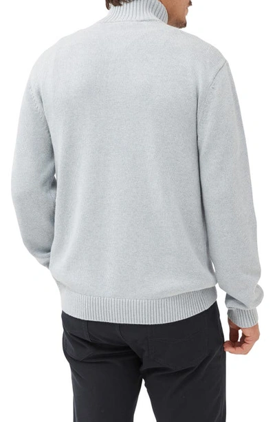 Rodd & Gunn Cashmere Merino Half-zip Sweater In Sky