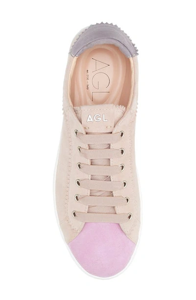 Agl Attilio Giusti Leombruni Women's Sade Low Top Sneakers In Penny-milk