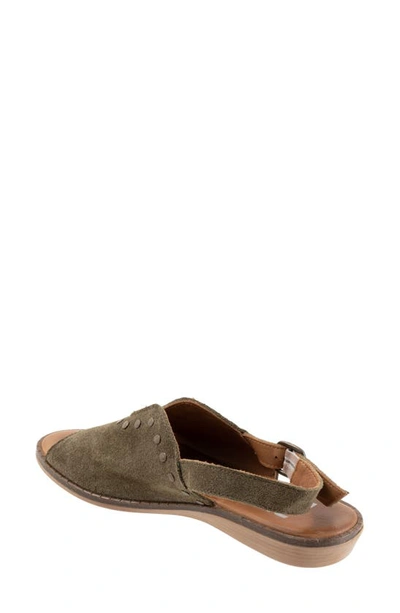 Shop Bueno Daksha Slingback Sandal In Dark Khaki