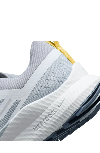 Shop Nike React Pegasus Trail 4 Running Shoe In Wolf Grey/ Pure Platinum