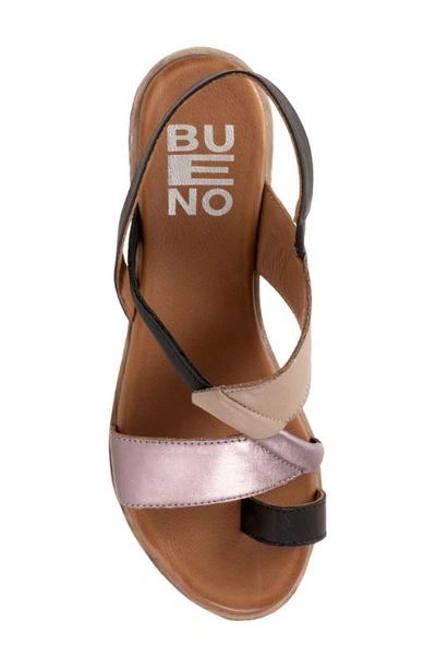 Shop Bueno Yuki Toe Loop Sandal In Black Multi