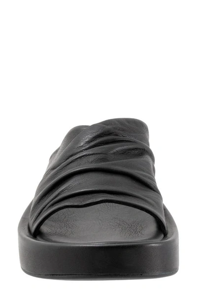 Bueno Womens Criss-cross Slide Sandals In Black