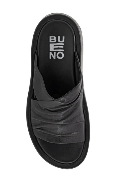 Bueno Womens Criss-cross Slide Sandals In Black