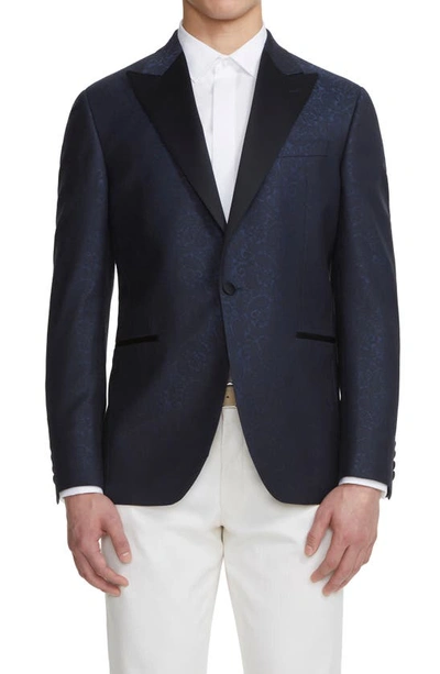 Shop Jack Victor Elwood Tuxedo Jacket In Blue