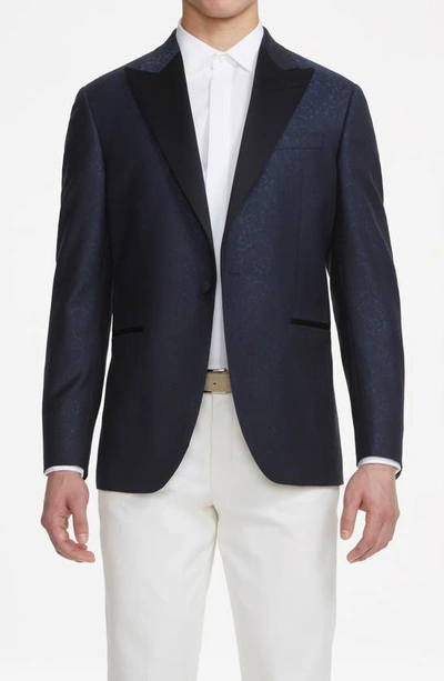 Shop Jack Victor Elwood Tuxedo Jacket In Blue