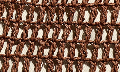Madewell The Small Transport Straw Crossbody In Dried Maple