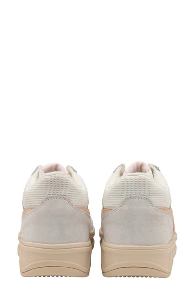 Shop Gola Swerve Sneaker In White/ Pearl Pink/ Green
