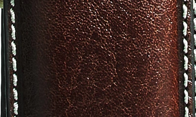 Torino Burnished Leather Belt In Brown