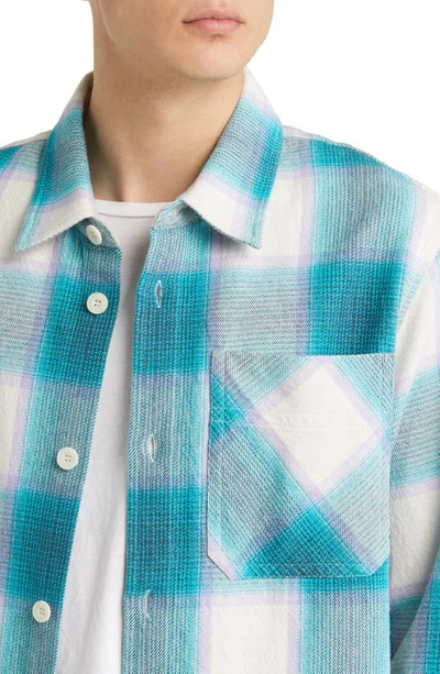 Shop Apc Basile Plaid Flannel Button-up Shirt In Multicolor