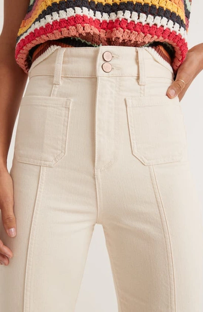 Shop Marine Layer Archive Flare Jeans In White