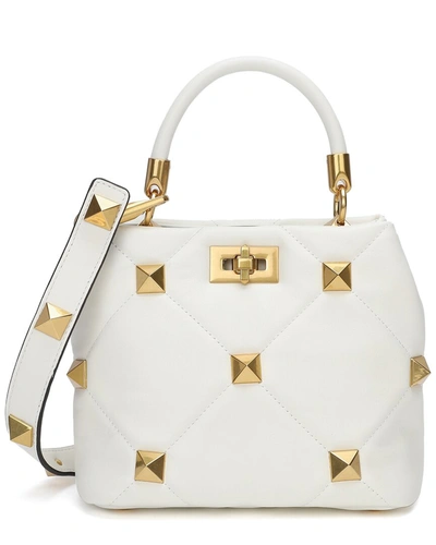 Shop Tiffany & Fred Quilted Leather Crossbody In White