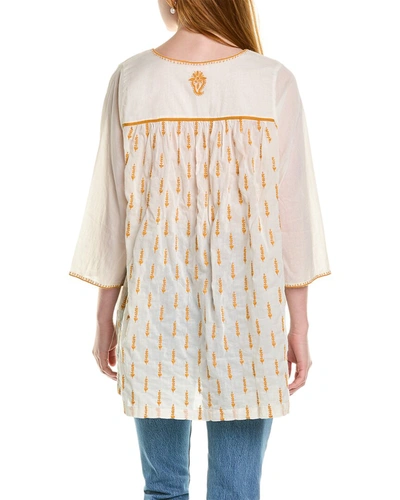 Pink Chicken Jade Cover-up Tunic In White