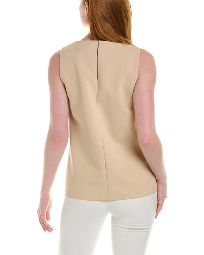 Shop Max Mara Vals Wool-blend Top In Beige