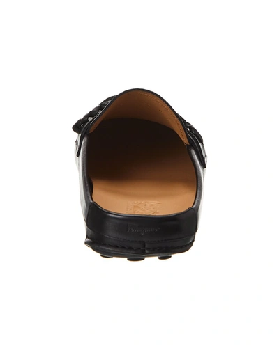 Shop Ferragamo Grand Embossed Leather Loafer In Black