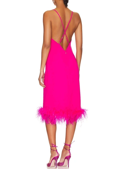 Shop Amanda Uprichard Marianna Dress In Hot Pink Light In Multi