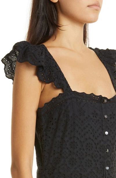 Veronica Beard Women's Aislin Eyelet Tiered Maxi Dress In Black