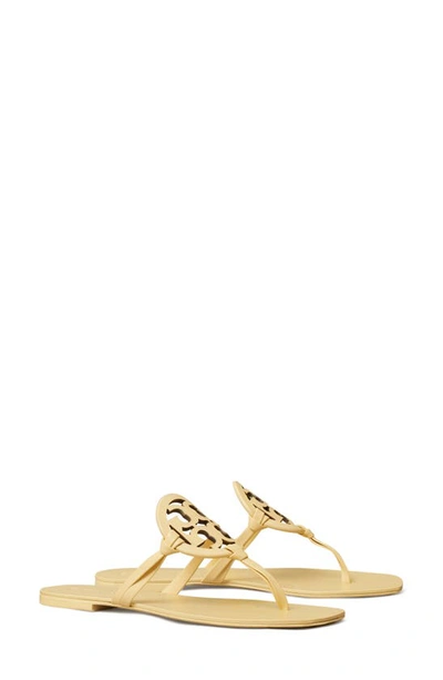 Miller Square Toe Thong Sandal In Sweet Corn