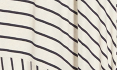 Shop Go Couture Sleeveless Maxi Stripe Dress In White Colorblock