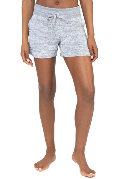 90 Degree By Reflex Hacci Knit Shorts In Heather Grey