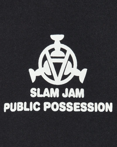 Shop Public Possession Slam Jam Where Am I Hooded Sweatshirt In Black
