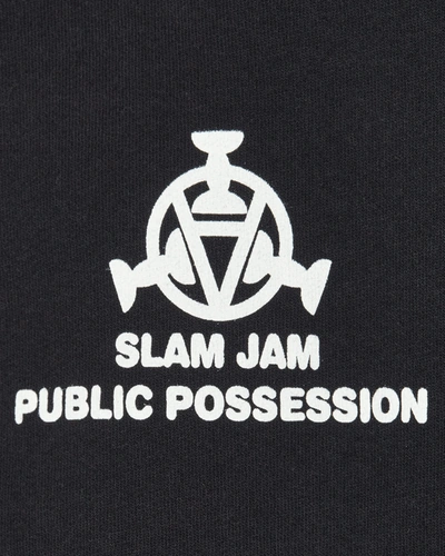 Public Possession Slam Jam Where Am I Hooded Sweatshirt In Black