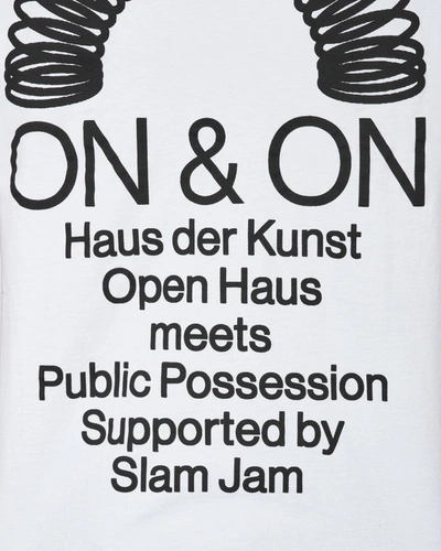Shop Public Possession Slam Jam Open Haus T-shirt In White
