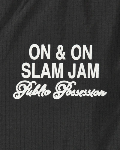 Shop Public Possession Slam Jam Realize Your Ideas Coach Jacket In Black