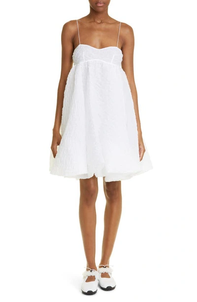 Shop Cecilie Bahnsen Sunni Nimbus Matelassé Dress In White