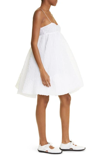 Shop Cecilie Bahnsen Sunni Nimbus Matelassé Dress In White