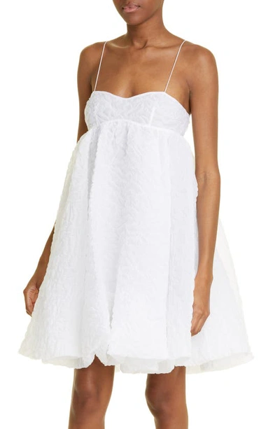 Shop Cecilie Bahnsen Sunni Nimbus Matelassé Dress In White