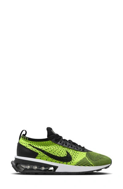 Shop Nike Air Max Flyknit Racer Sneaker In Volt/ White/ Sequoia/ Black