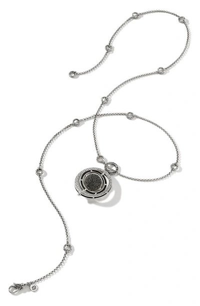Shop John Hardy Moon Door Pendant Necklace In Black