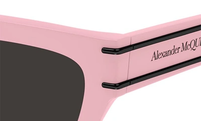 Shop Alexander Mcqueen 53mm Cat Eye Sunglasses In Pink