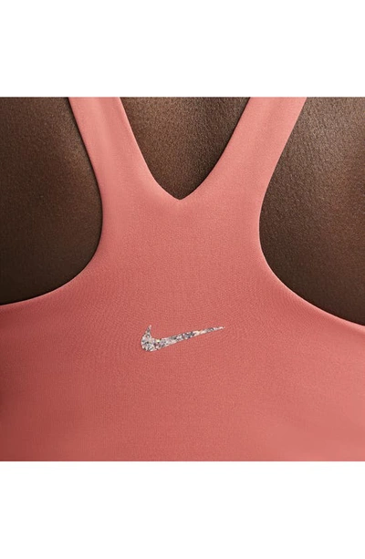 Shop Nike Yoga Dri-fit Luxe Crop Tank In Adobe