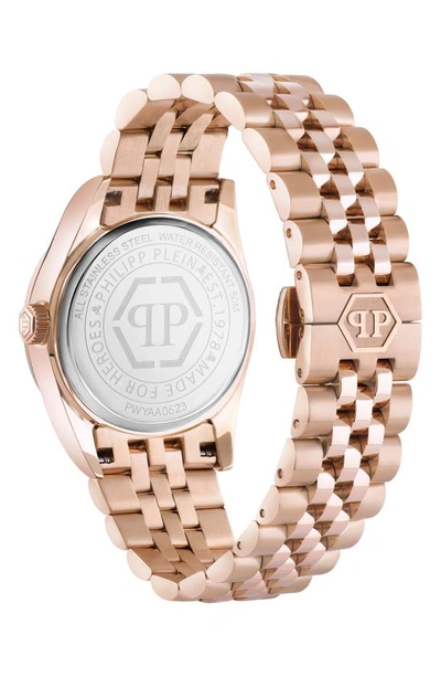 Shop Philipp Plein Superlative Bracelet Watch, 34mm In Ip Rose Gold