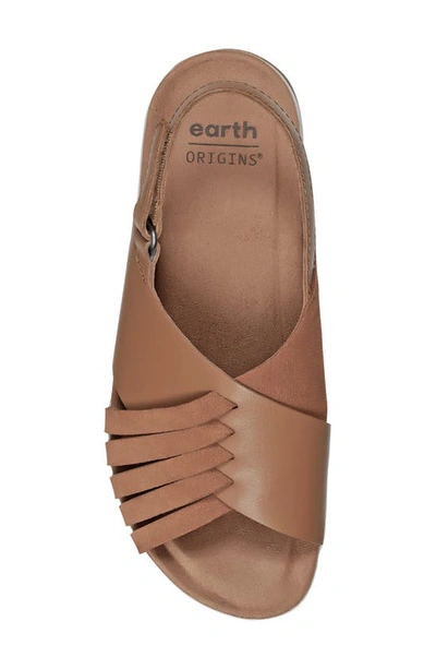 Shop Earth Suzie Woven Slingback Sandal In Dark Natural