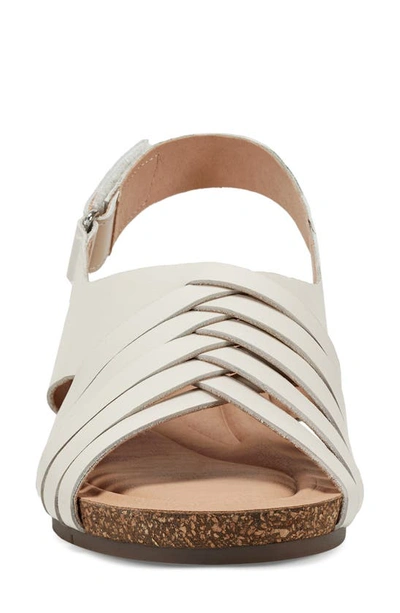 Shop Earth Hartie Slingback Wedge Sandal In White