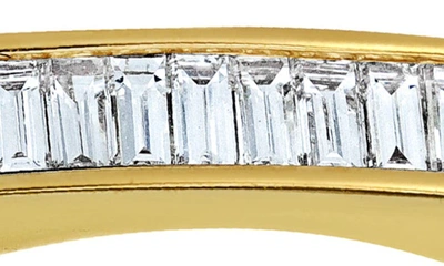 Shop Bony Levy Florentine Diamond Baguette Ring In 18k Yellow Gold