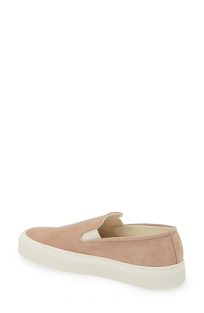 Shop Common Projects Suede Slip-on Sneaker In Taupe