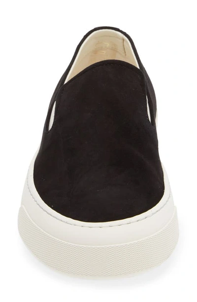 Shop Common Projects Suede Slip-on Sneaker In Black