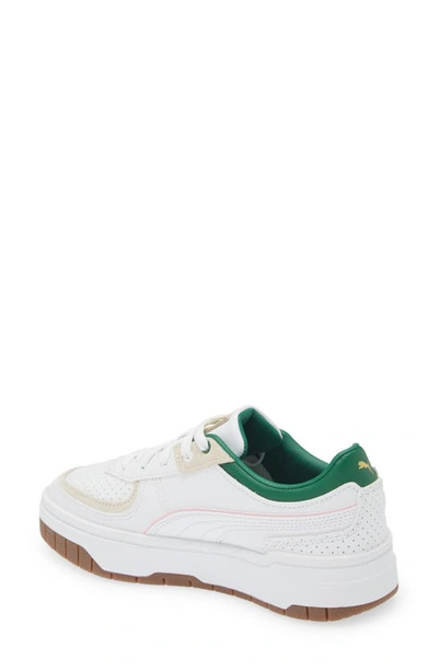 Shop Puma Cali Dream Preppy Platform Sneaker In  White-vine-pearl Pink