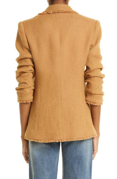 Cinq À Sept Khloe Boucle Blazer In Sahara
